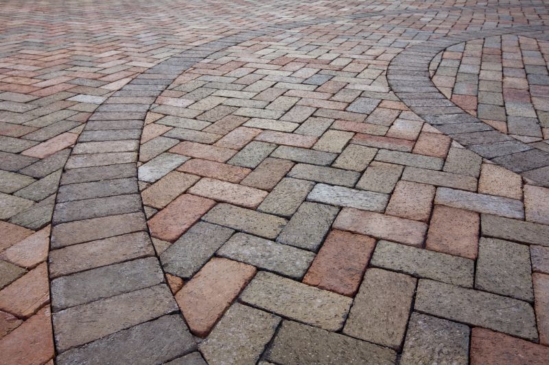 Paver Patio with Decorative Pattern